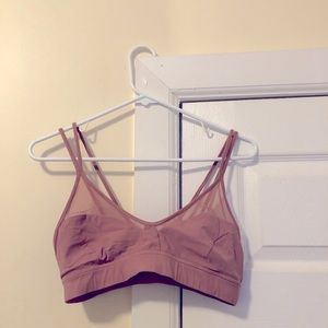 lululemon adobe pink light support bra